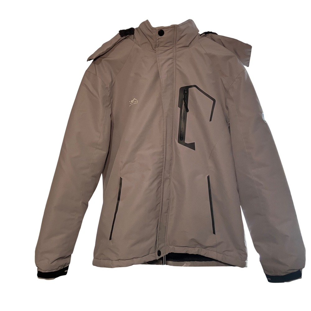 POOLULY Size M Insulated Winter Ski Jacket Hooded Water Resistant Outerwear